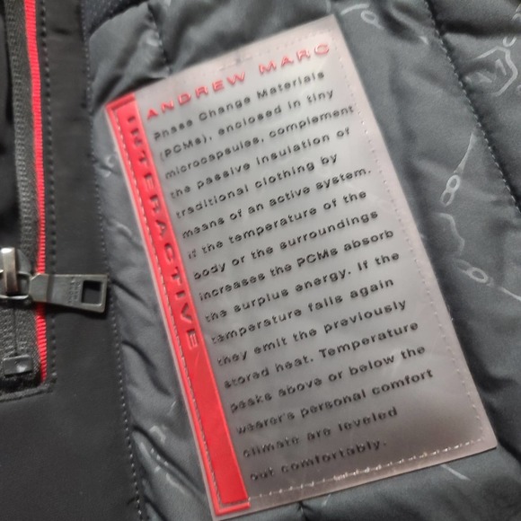 Andrew Marc Jacket Coat Black XL PCM Schoeller Temperature Comfort Parka - Picture 10 of 15